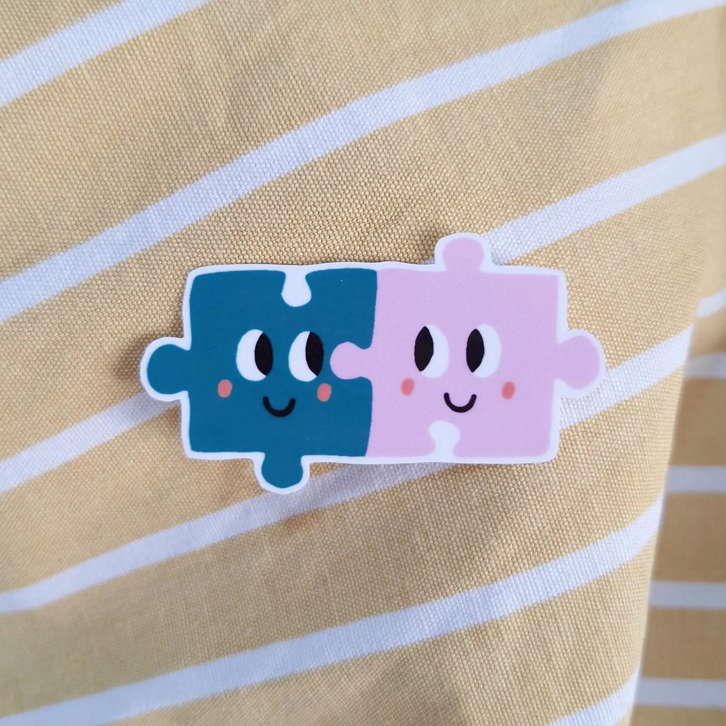 sticker coeur doigt puzzle love