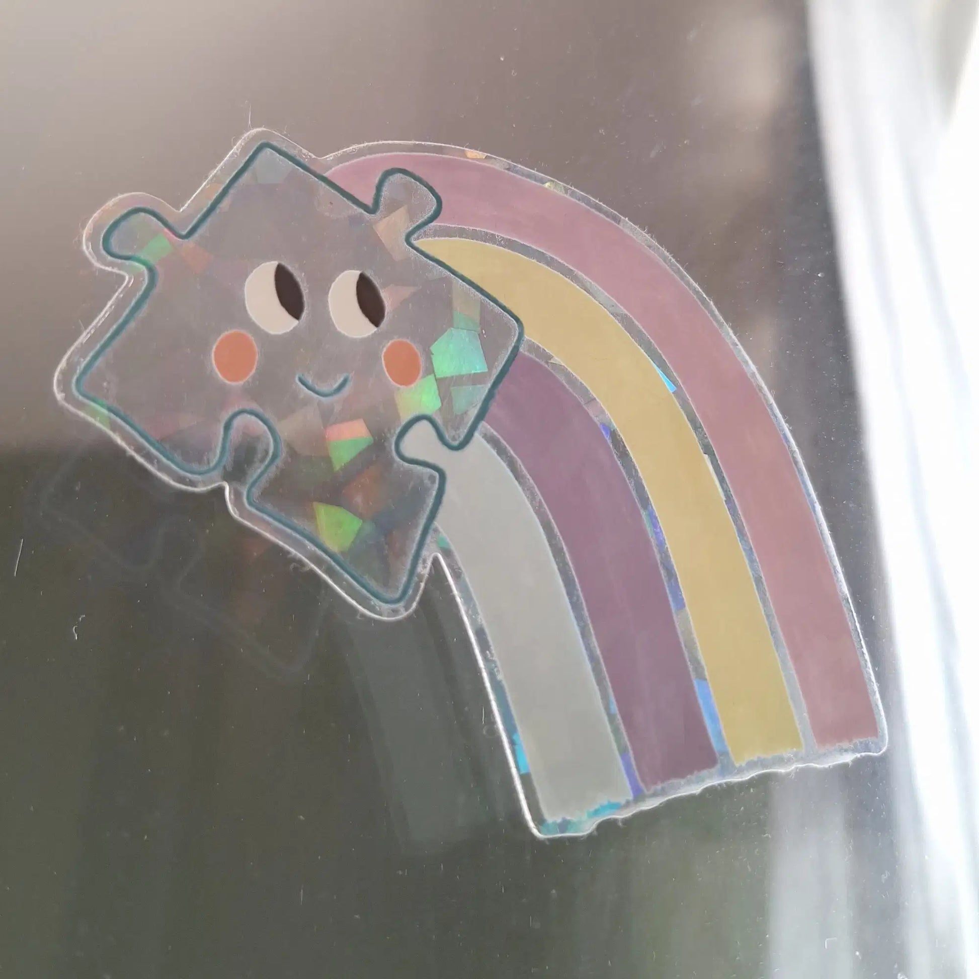 sticker fenetre arc en ciel journaling papeterie