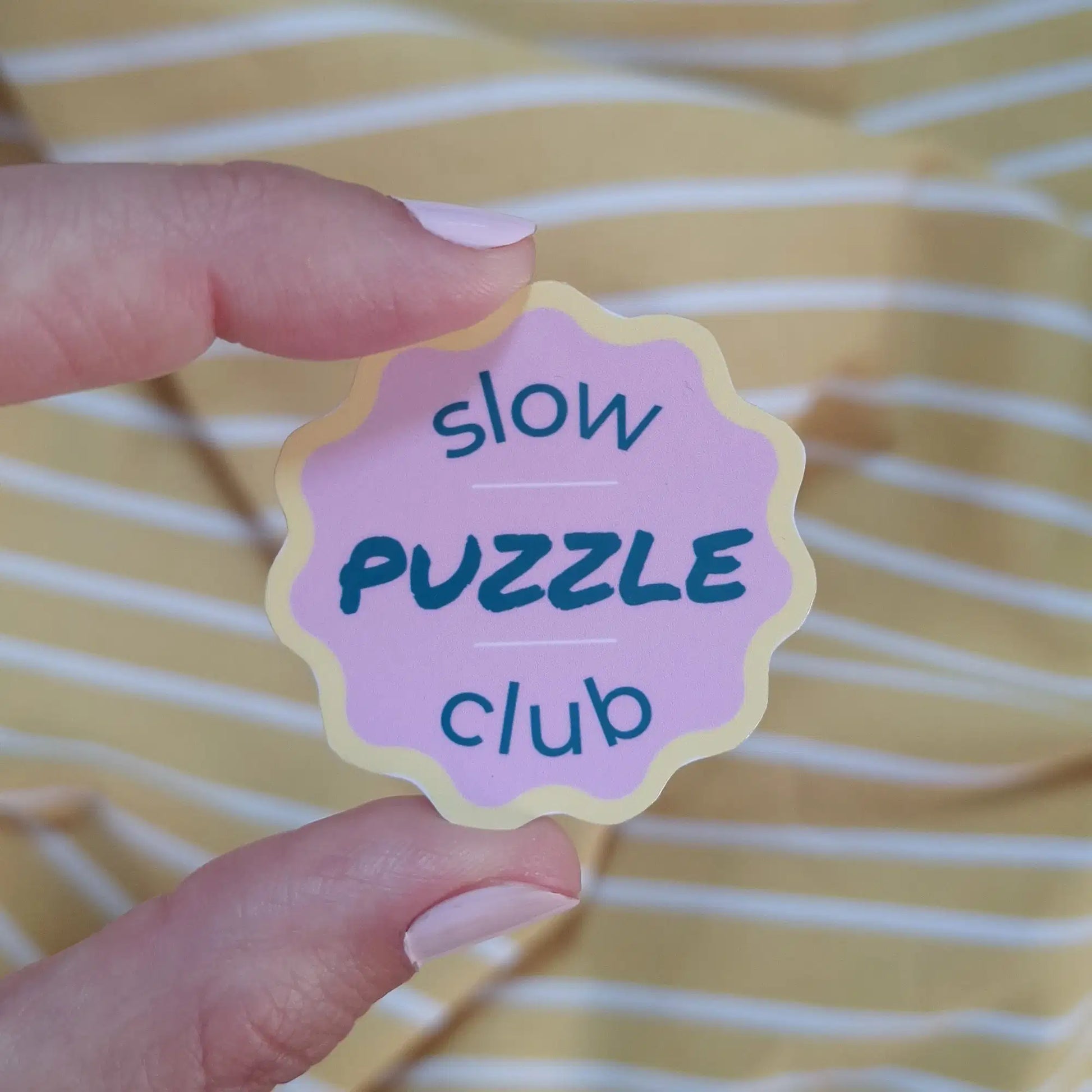 sticker slow puzzle club journaling illustratrice
