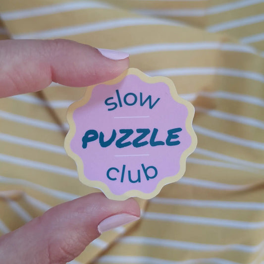 sticker slow puzzle club journaling illustratrice