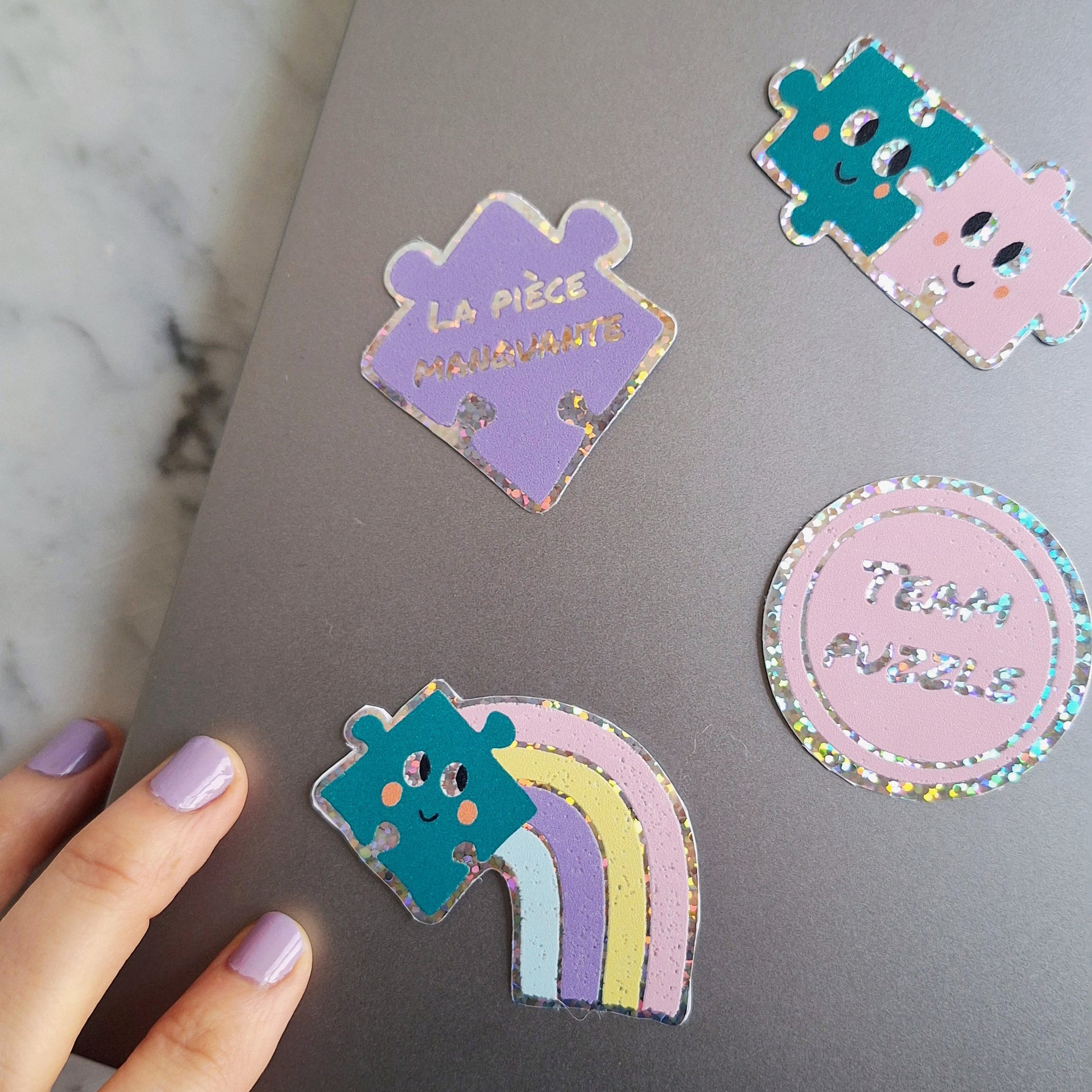 Sticker puzzle piece manquante piece rapportee