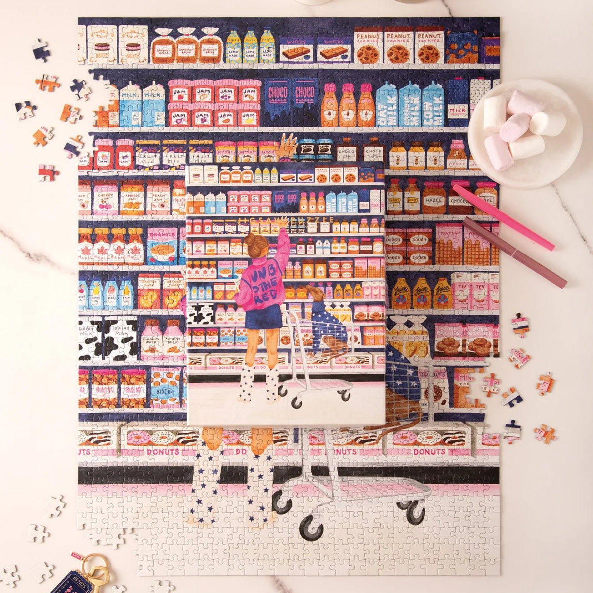 puzzle 1000 pièces sugar market atws all the ways to say épicerie packaging