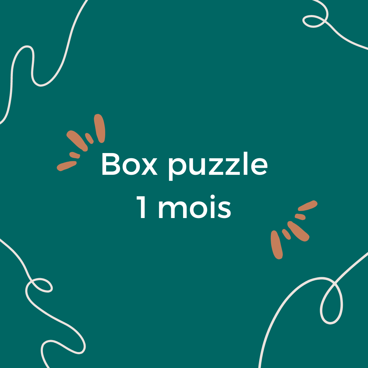 Box puzzle Pièce rapportée