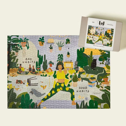 Puzzle Good Habits, Bad Habits abîmé - Y.Illustrations Wonderpieces